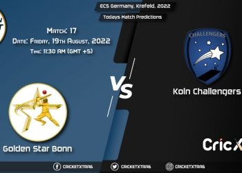 ECS Germany, Krefeld, 2022, GSB vs KCH 17th Match Prediction, Fantasy Cricket Tips, Pitch Report and Injury Update