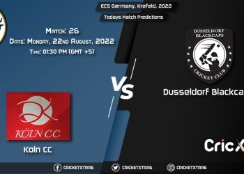 ECS Germany, Krefeld, 2022, KCC vs DB 26th Match Prediction, Fantasy Cricket Tips, Pitch Report and Injury Update