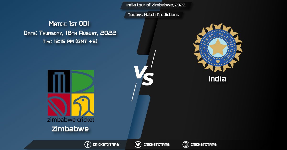 India tour of Zimbabwe, 2022, ZIM vs IND 1st ODI Match Prediction, Fantasy Cricket Tips, Pitch Report and Injury Update