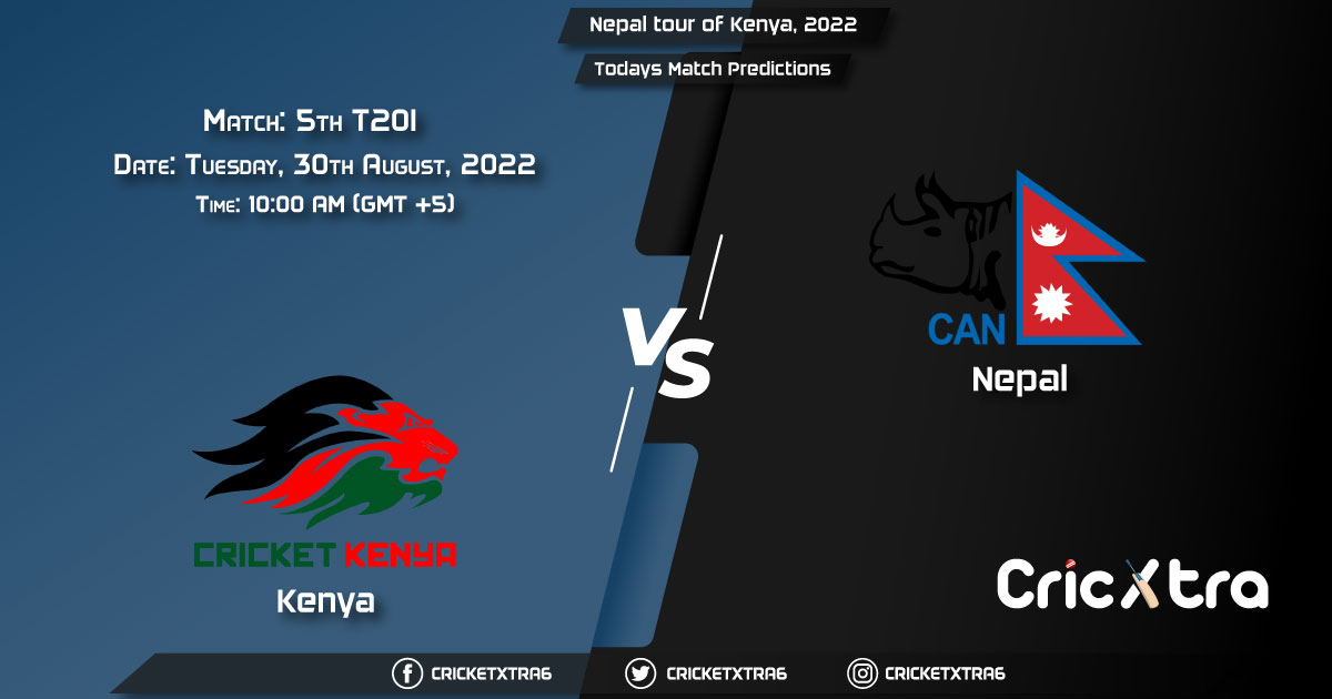 Nepal tour of Kenya, 2022, KEN vs NEP 5th T20I Match Prediction, Fantasy Cricket Tips, Pitch Report and Injury Update