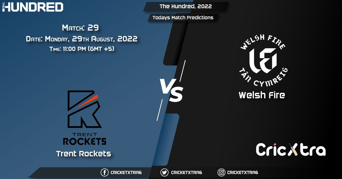 The Hundred, 2022, TRT vs WEF 29th Match Prediction, Fantasy Cricket Tips, Pitch Report and Injury Update