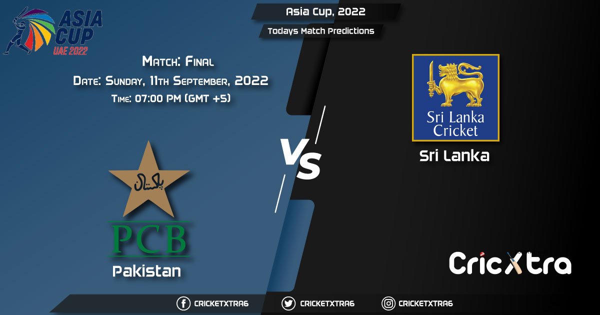Asia Cup, 2022, PAK vs SL Final Match Prediction, Fantasy Cricket Tips, Pitch Report and Injury Update