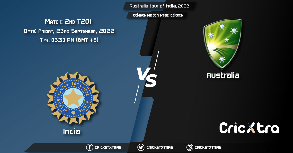 Australia tour of India, 2022, IND vs AUS Match 2nd T20I Prediction, Fantasy Cricket Tips, Pitch Report and Injury Update