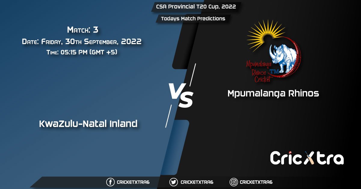 CSA Provincial T20 Cup, 2022, KZNIN vs MPL 3rd Match Prediction, Fantasy Cricket Tips, Pitch Report and Injury Update