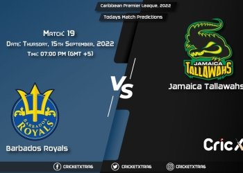 Caribbean Premier League, 2022, BR vs JAM 19th Match Prediction, Fantasy Cricket Tips, Pitch Report and Injury Update