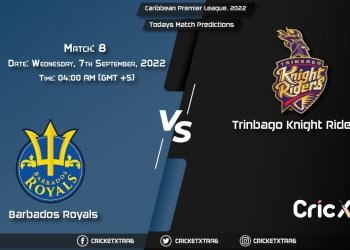Caribbean Premier League, 2022, BR vs TKR 8th Match Prediction, Fantasy Cricket Tips, Pitch Report and Injury Update