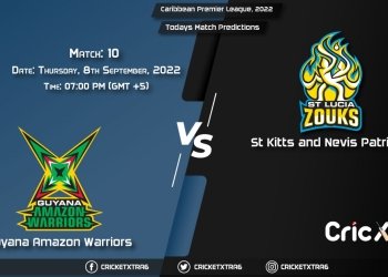 Caribbean Premier League, 2022, GUY vs SKN 10th Match Prediction, Fantasy Cricket Tips, Pitch Report and Injury Update