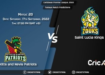 Caribbean Premier League, 2022, SKN vs SLK 20th Match Prediction, Fantasy Cricket Tips, Pitch Report and Injury Update