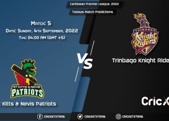 Caribbean Premier League, 2022, SKN vs TKR 5th Match Prediction, Fantasy Cricket Tips, Pitch Report and Injury Update