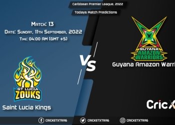Caribbean Premier League, 2022, SLK vs GUY 13th Match Prediction, Fantasy Cricket Tips, Pitch Report and Injury Update