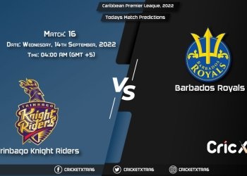 Caribbean Premier League, 2022, TKR vs BR 16th Match Prediction, Fantasy Cricket Tips, Pitch Report and Injury Update