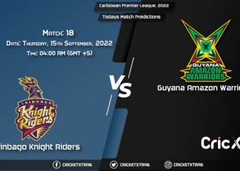 Caribbean Premier League, 2022, TKR vs GUY 18th Match Prediction, Fantasy Cricket Tips, Pitch Report and Injury Update