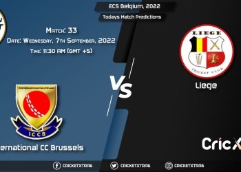 ECS Belgium, 2022, ICCB vs LIE 33rd Match Prediction, Fantasy Cricket Tips, Pitch Report and Injury Update