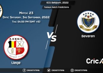 ECS Belgium, 2022, LIE vs BEV 23rd Match Prediction, Fantasy Cricket Tips, Pitch Report and Injury Update