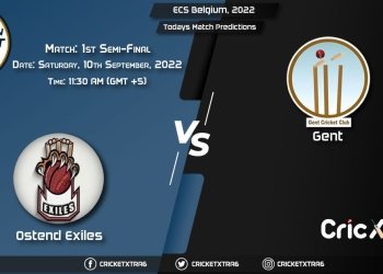 ECS Belgium, 2022, OEX vs GEN 1st Semi-Final Match Prediction, Fantasy Cricket Tips, Pitch Report and Injury Update