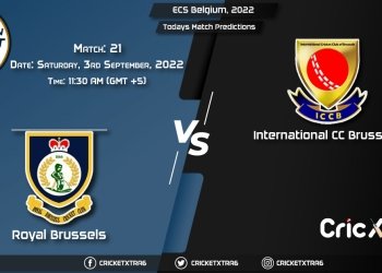 ECS Belgium, 2022, RB vs ICCB 21st Match Prediction, Fantasy Cricket Tips, Pitch Report and Injury Update