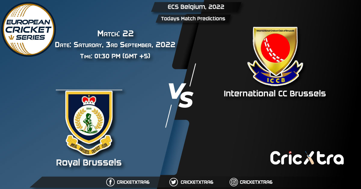 ECS Belgium, 2022, RB vs ICCB 22nd Match Prediction, Fantasy Cricket Tips, Pitch Report and Injury Update