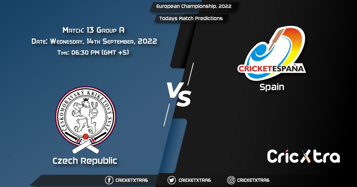 European Championship, 2022, CZR vs SPA Group A - Match 13 Prediction, Fantasy Cricket Tips, Pitch Report and Injury Update