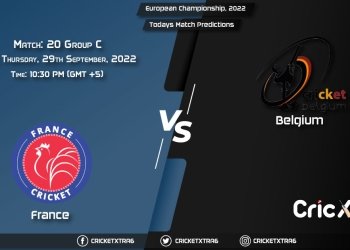 European Championship, 2022, FRA vs BEL Group C - Match 20 Prediction, Fantasy Cricket Tips, Pitch Report and Injury Update
