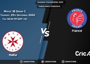 European Championship, 2022, MAL vs FRA Group C - Match 18 Prediction, Fantasy Cricket Tips, Pitch Report and Injury Update