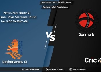 European Championship, 2022, NED-XI vs DEN Group B - Match Final Prediction, Fantasy Cricket Tips, Pitch Report and Injury Update