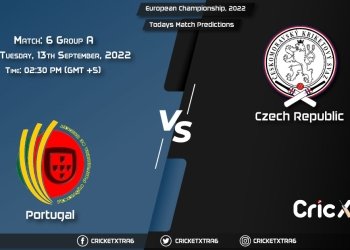 European Championship, 2022, POR vs CZR Group A - Match 6 Prediction, Fantasy Cricket Tips, Pitch Report and Injury Update