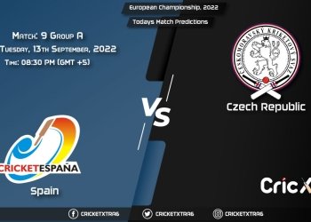 European Championship, 2022, SPA vs CZR Group A - Match 9 Prediction, Fantasy Cricket Tips, Pitch Report and Injury Update