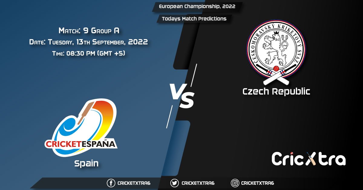 European Championship, 2022, SPA vs CZR Group A - Match 9 Prediction, Fantasy Cricket Tips, Pitch Report and Injury Update