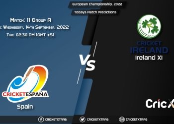 European Championship, 2022, SPA vs IRE Group A - Match 11 Prediction, Fantasy Cricket Tips, Pitch Report and Injury Update