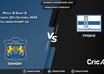 European Championship, 2022, SWE vs FIN Group B - Match 8 Prediction, Fantasy Cricket Tips, Pitch Report and Injury Update