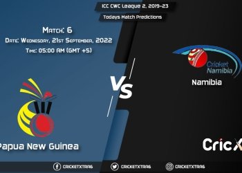 ICC CWC League 2, 2019-23, PNG vs NAM 6th Match Prediction, Fantasy Cricket Tips, Pitch Report and Injury Update
