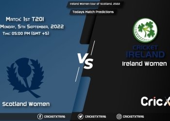 Ireland Women tour of Scotland, 2022, SC-W vs IR-W Match 1st T20I Prediction, Fantasy Cricket Tips, Pitch Report and Injury Update