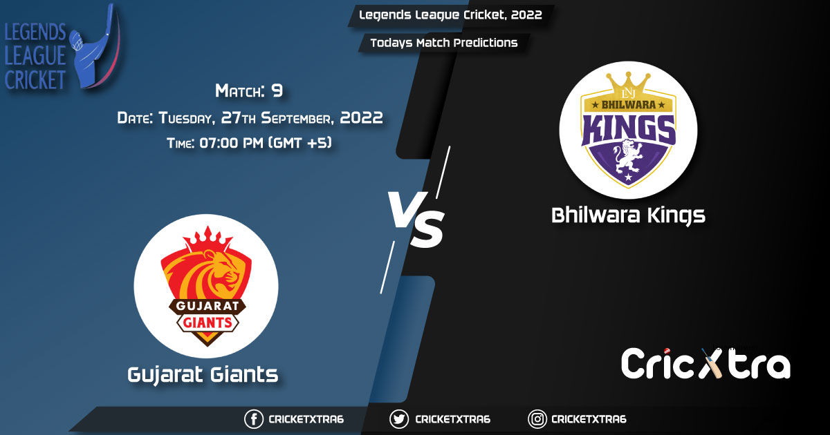Legends League Cricket, 2022, GG vs BLK 9th Match Prediction, Fantasy Cricket Tips, Pitch Report and Injury Update