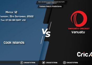 Men's T20 World Cup Sub Regional East Asia-Pacific Qualifier A, 2022-23, CK vs VAN 12th Match Prediction, Fantasy Cricket Tips, Pitch Report and Injury Update