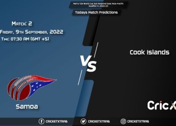 Men's T20 World Cup Sub Regional East Asia-Pacific Qualifier A, 2022-23, SMO vs CK 2nd Match Prediction, Fantasy Cricket Tips, Pitch Report and Injury Update