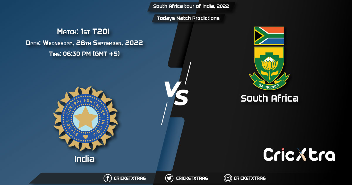 South Africa tour of India, 2022, IND vs SA Match 1st T20I Prediction, Fantasy Cricket Tips, Pitch Report and Injury Update