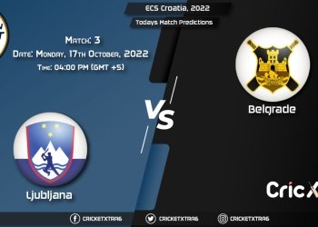 ECS Croatia, 2022, LJU vs BEL 3rd Match Prediction, Fantasy Cricket Tips, Pitch Report and Injury Update