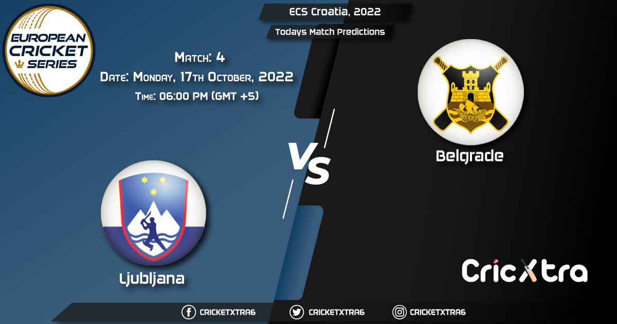 ECS Croatia, 2022, LJU vs BEL 4th Match Prediction, Fantasy Cricket Tips, Pitch Report and Injury Update