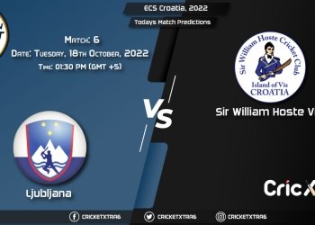 ECS Croatia, 2022, LJU vs SWH 6th Match Prediction, Fantasy Cricket Tips, Pitch Report and Injury Update