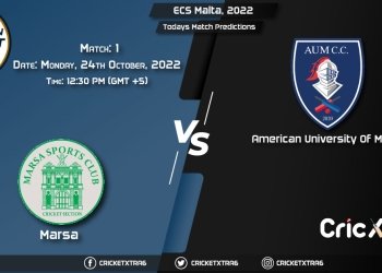 ECS Malta, 2022, MAR vs AUM 1st Match Prediction, Fantasy Cricket Tips, Pitch Report and Injury Update