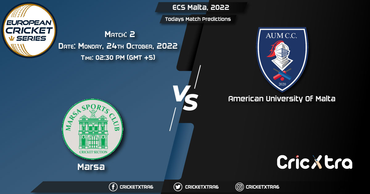 ECS Malta, 2022, MAR vs AUM 2nd Match Prediction, Fantasy Cricket Tips, Pitch Report and Injury Update