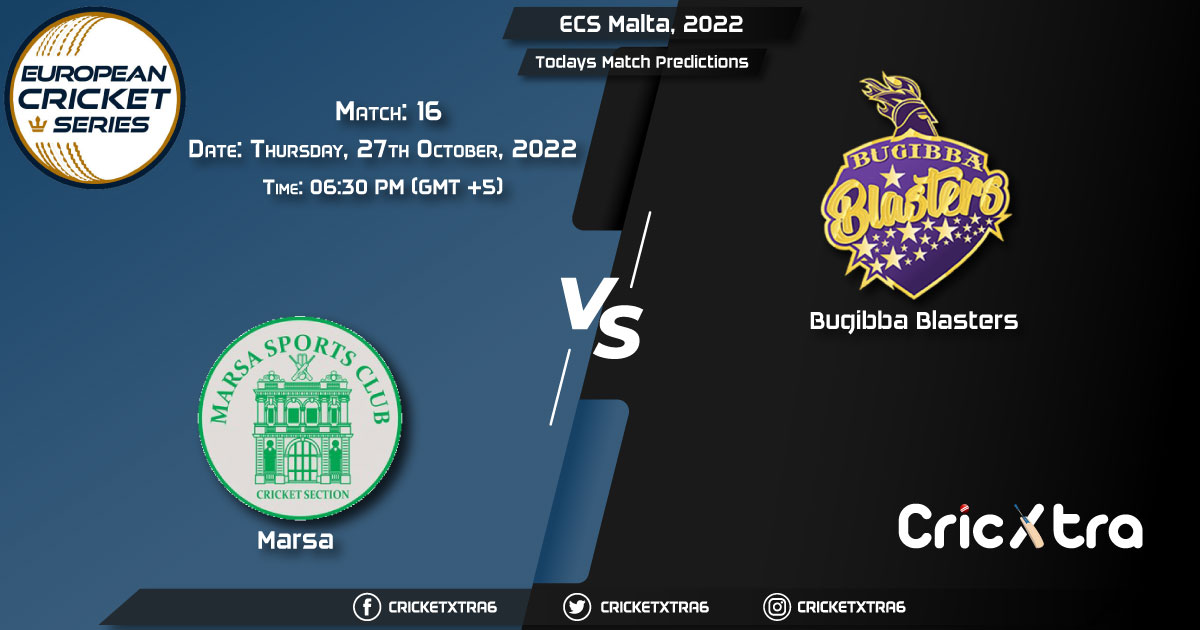 ECS Malta, 2022, MAR vs BBL 16th Match Prediction, Fantasy Cricket Tips, Pitch Report and Injury Update