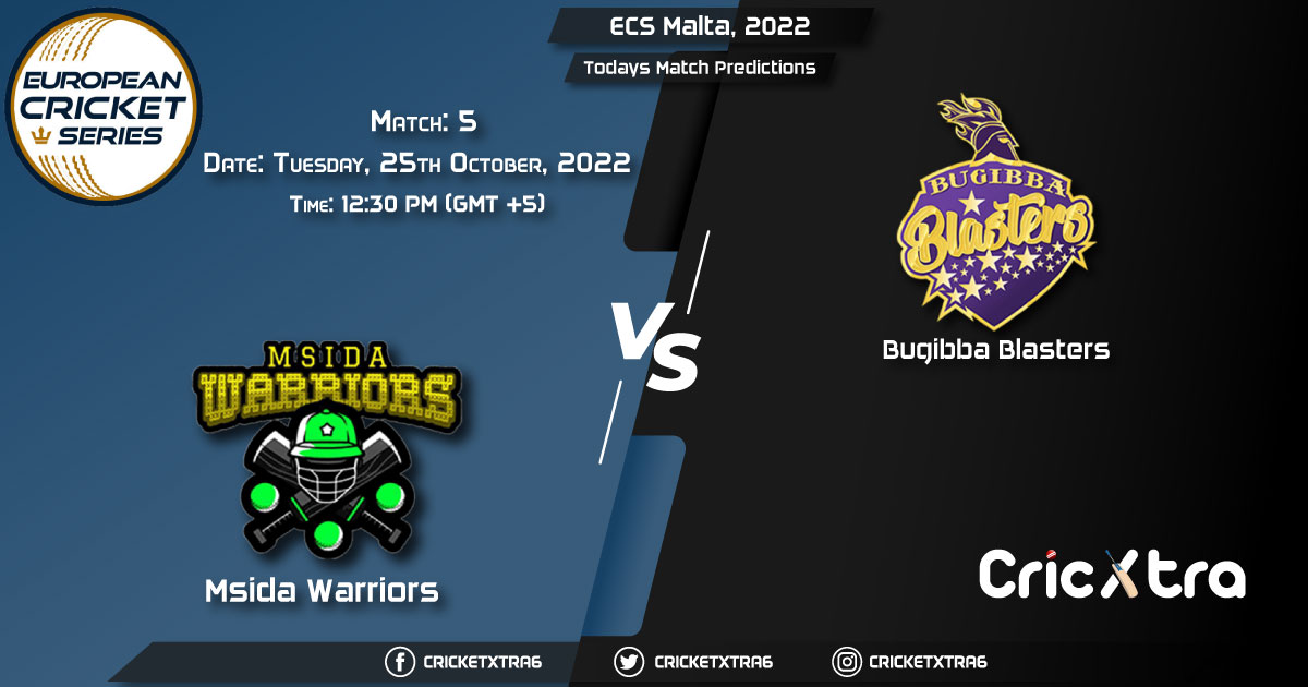 ECS Malta, 2022, MSW vs BBL 5th Match Prediction, Fantasy Cricket Tips, Pitch Report and Injury Update
