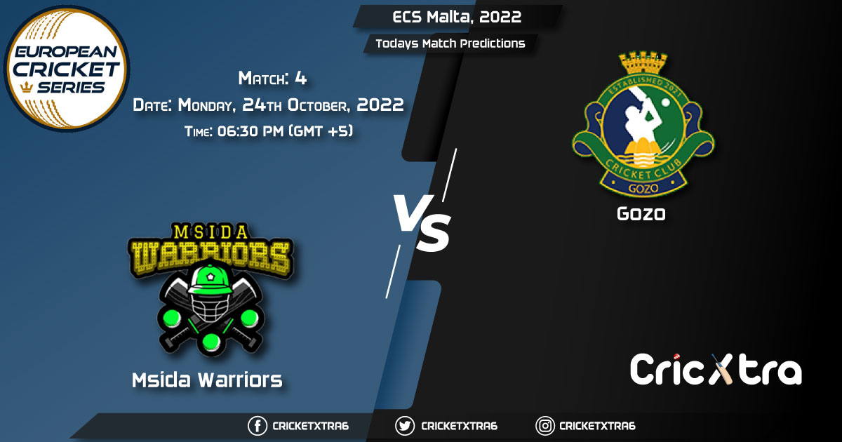ECS Malta, 2022, MSW vs GOZ 4th Match Prediction, Fantasy Cricket Tips, Pitch Report and Injury Update