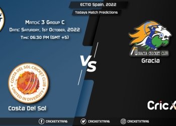 ECT10 Spain, 2022, CDS vs GRA Group C - Match 3 Prediction, Fantasy Cricket Tips, Pitch Report and Injury Update