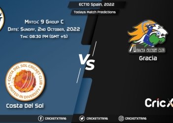 ECT10 Spain, 2022, CDS vs GRA Group C - Match 9 Prediction, Fantasy Cricket Tips, Pitch Report and Injury Update