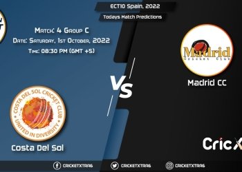 ECT10 Spain, 2022, CDS vs MAD Group C - Match 4 Prediction, Fantasy Cricket Tips, Pitch Report and Injury Update