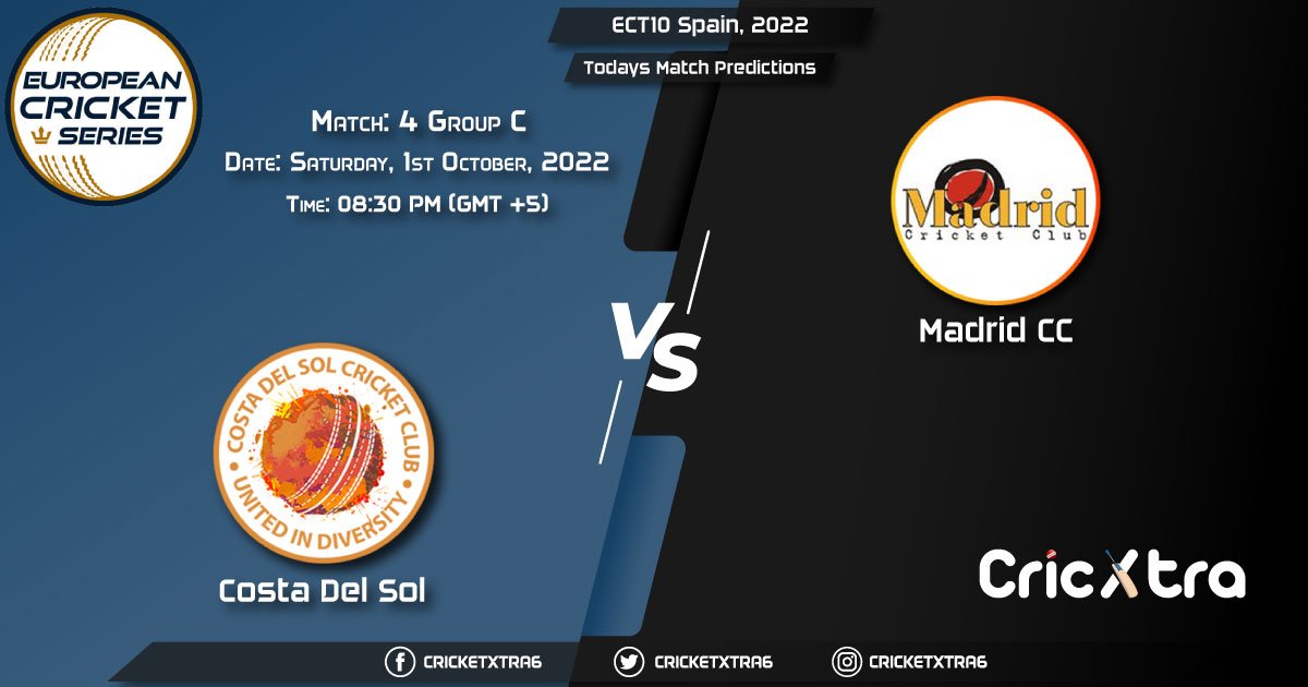 ECT10 Spain, 2022, CDS vs MAD Group C - Match 4 Prediction, Fantasy Cricket Tips, Pitch Report and Injury Update