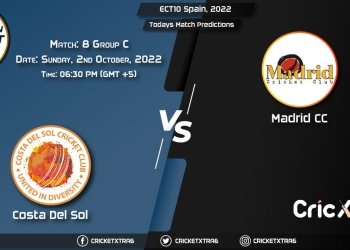 ECT10 Spain, 2022, CDS vs MAD Group C - Match 8 Prediction, Fantasy Cricket Tips, Pitch Report and Injury Update