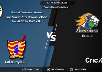 ECT10 Spain, 2022, CTL vs GRA Championship Weekend - Match 8 Prediction, Fantasy Cricket Tips, Pitch Report and Injury Update